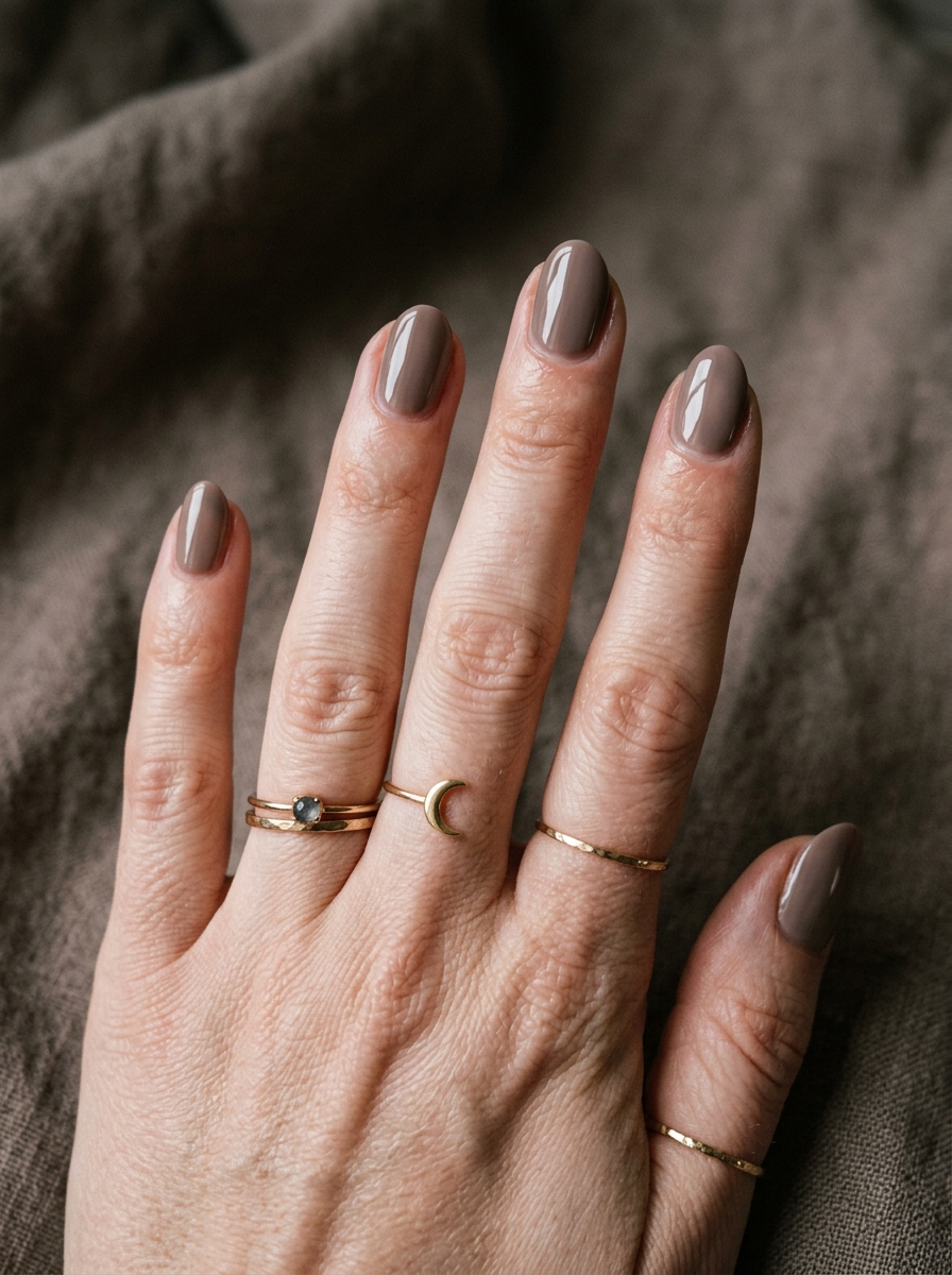 Smoky Nude Witchy Nails als Witchy Nails Inspiration 2026